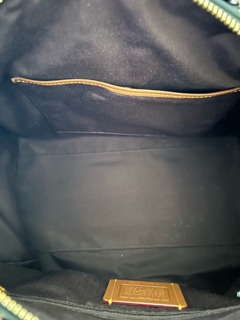 Coach Rowan Large Satchel Bag With Floral Print - Picture 6 of 7